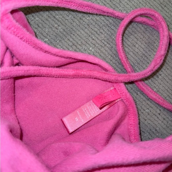 SKIMS Velour Pink Mini Dress - Picture 3 of 4